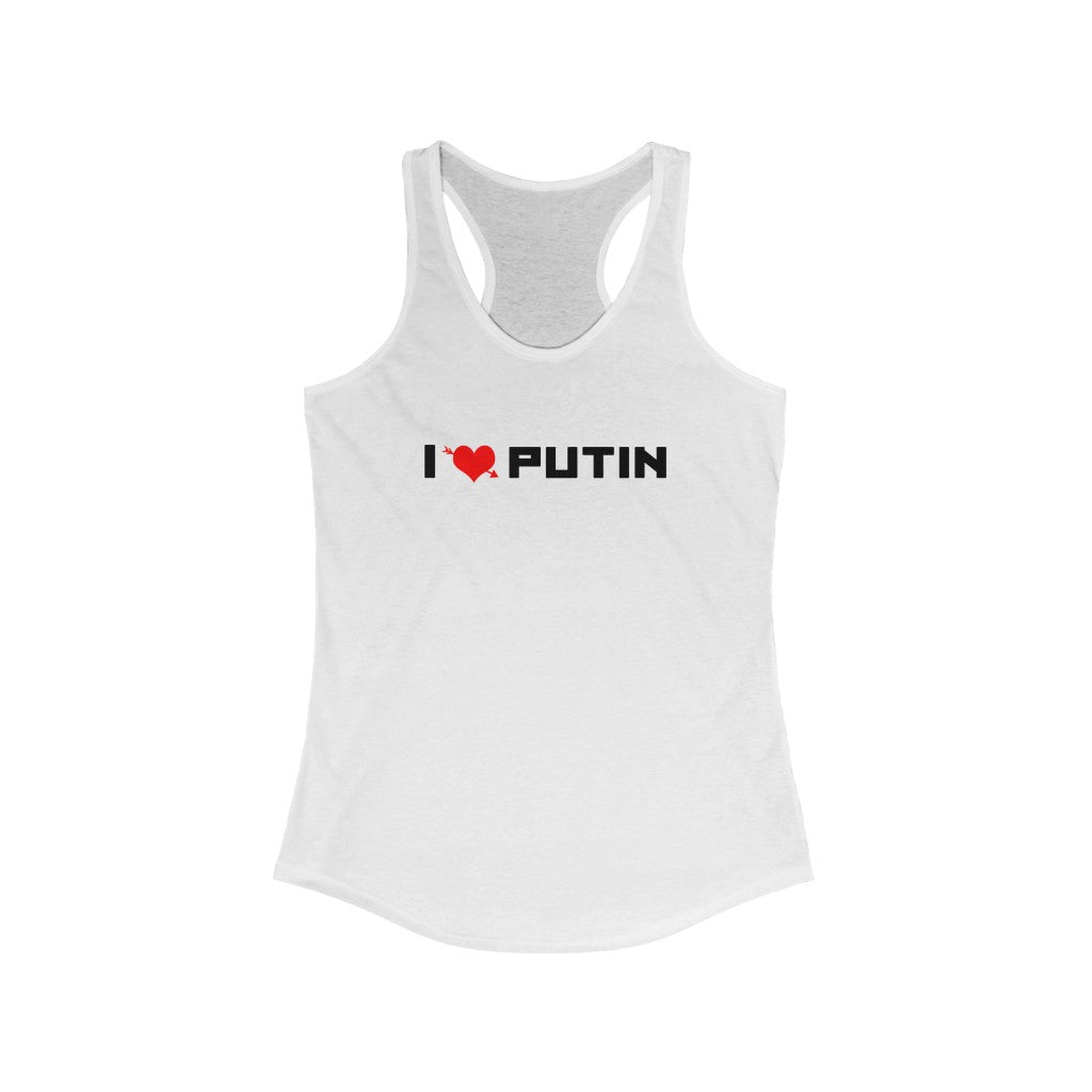 Women's I ❤️ Putin Racerback Tank